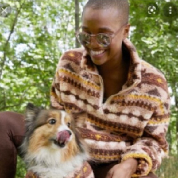 Offline x Aerie | Sherpa Quarter Zip Pullover Size Large - Picture 1 of 8